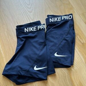 Navy Blue Nike Pro shorts!